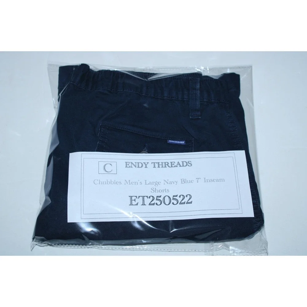 Chubbies Men's Large Navy Blue 7" Inseam Shorts - Picture 10 of 10
